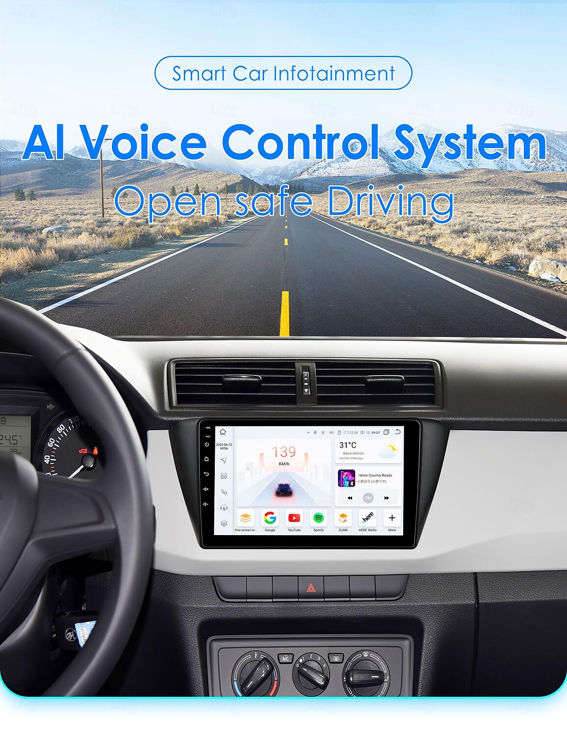 2025年 カーラジオマルチメディアビデオ gps シュコダファビア 3 iii 2015-2019 アンドロイド 12 ナビゲーションプレーヤー  コレクション – $256.29 –P1