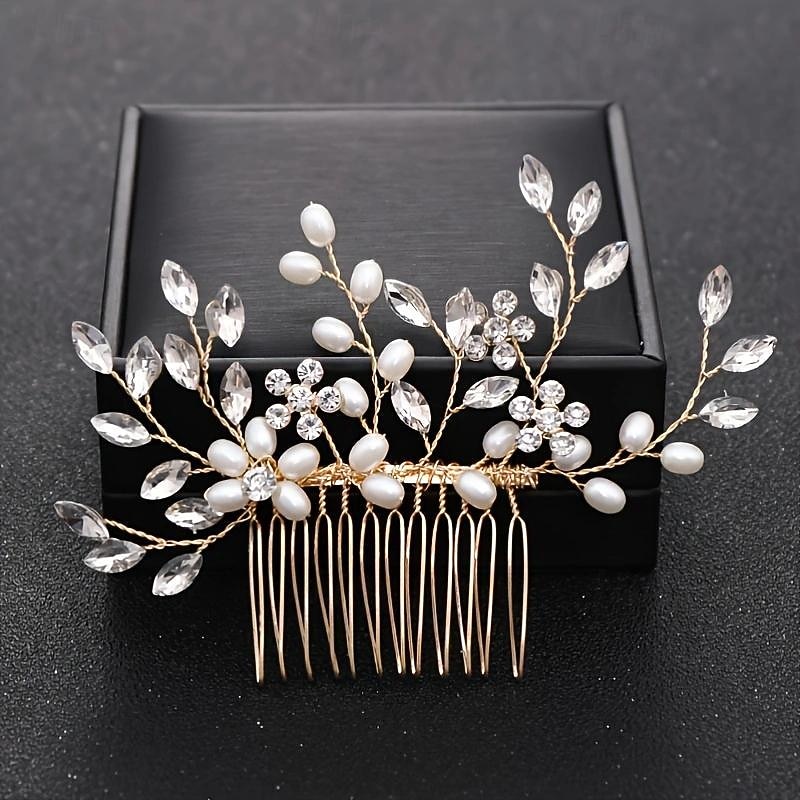 Crystal Flower Bridal Hair Comb, Silver Accents, Wedding Hair Comb, Bridal Comb, Hair Comb For Wedding, Bridal Hair Piece, Hair Accessories 2026 - $9.99 –P5