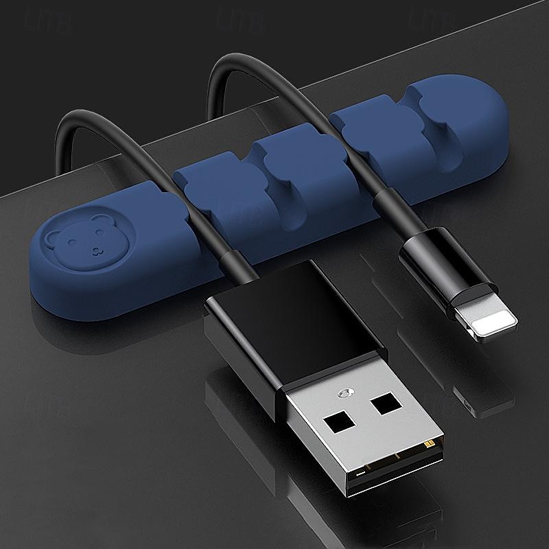 3 pakke kabelklips ledning organisere kabelhåndtering kabel arrangører usb kabelholder ledning organisator ledning klips ledningsholder for skrivebord bil hjem og kontor 2025 - $15.99 –P18