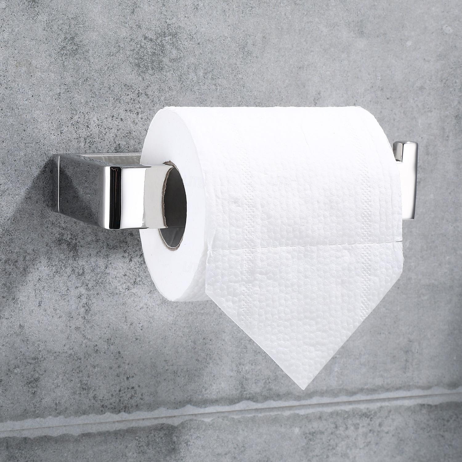 kylpyhuonetarvikesarja 304 ruostumaton teräs 3-osainen pyyheteline pyyherengas wc-paperiteline kirkkaan hopeanvärinen 2025 - $69.59 –P7
