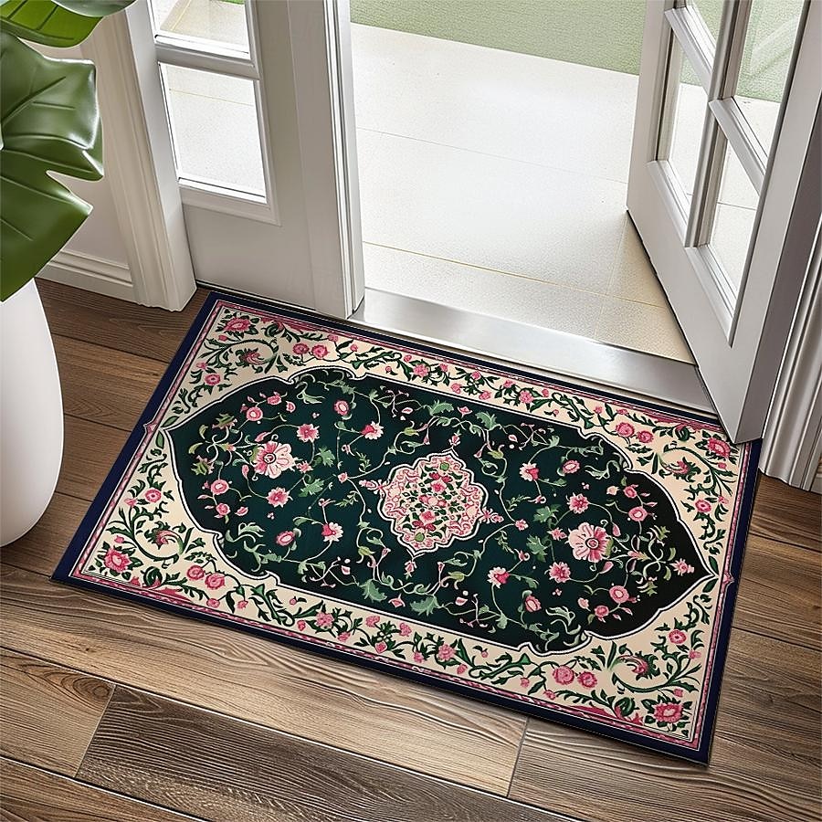 Vintage-Ramadan-Druck, Fußmatte, Fußmatten, waschbare Teppiche, Küchenmatte, rutschfester, ölbeständiger Teppich, Innen- und Außenmatte, Schlafzimmerdekoration, Badezimmermatte, Eingangsteppich 2025 - $16.99 –P9