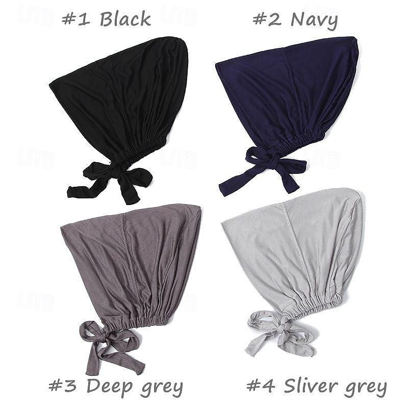 Muslim Underscarf Women Veil Hijab Bonnet Solid Color Scarf Turbans Head scarves For Female Hijab Cap Islamic Hat Turbante Mujer 2025 - $13.49 –P8