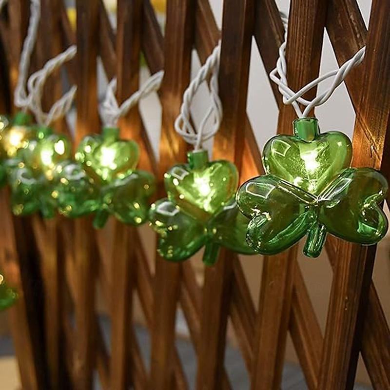 Irish St. Patrick's Day Clover Colored String Lights Outdoor Camping Decorative String Lights 2025 - $15.99 –P3