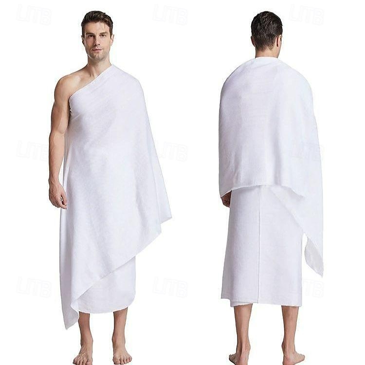 Original türkische Herren-Hajj-Umrah-Kleidung Ahram türkisches superweiches Handtuch-Set mit neuer, schnell trocknender Mikrofaser-Webtechnologie 2025 - $15.49 –P5