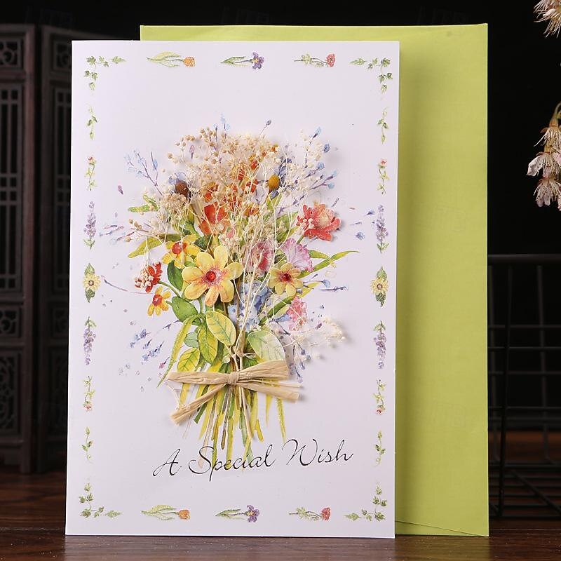 flori uscate lucrate manual felicitări felicitări de mulțumire petrecere de naștere invitație de absolvire la nuntă felicitare de aniversare felicitare de buchet de flori pentru soție cadou de ziua 2025 - $5.99 –P7