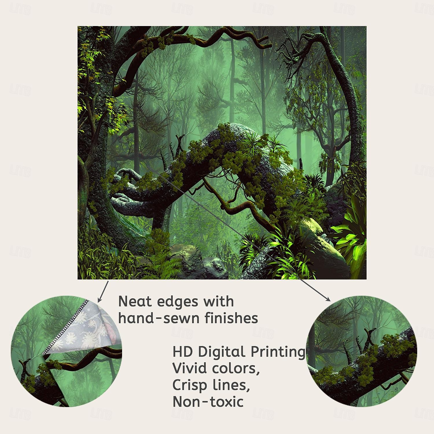 Magic Forest Landscape Wall Tapestry Art Decor Photograph Backdrop Blanket Curtain Hanging Home Bedroom Living Room Decoration 2025 - $17.99 –P3