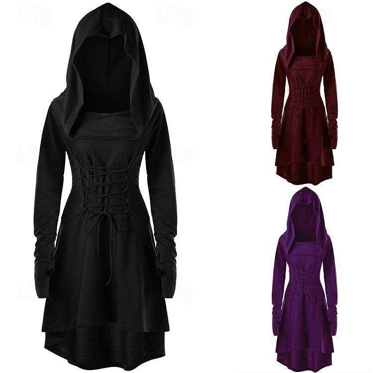 Médiéval Renaissance Robe de cocktail Robe Costume de cosplay Viking Étranger Ranger Elfe Déguisement Femmes Viking Fantaisie Halloween Carnaval Mascarade Soirée Festival Adulte Robe de 2026 ? $32.99 –P1