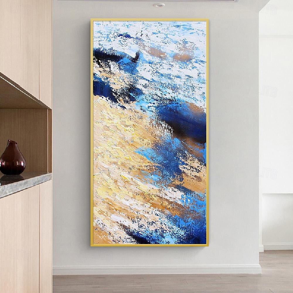 Ручная работа, ручная роспись, настенное искусство, современный абстрактный лесной пейзаж, украшение для дома, декор, рулонный холст, без рамки, нерастянутый 2026 - ₩125939 –P5