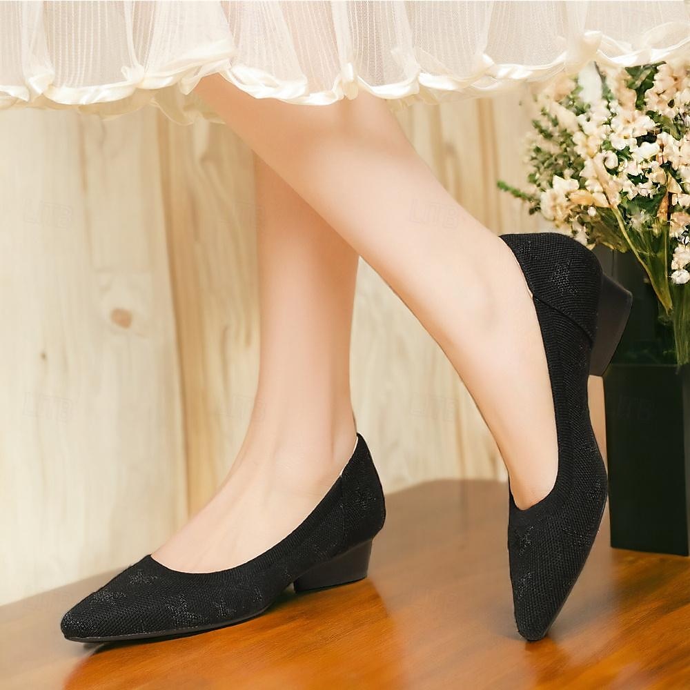 Femme Chaussures à Talons Grandes Tailles Chaussures Flyknit Extérieur Travail du quotidien Léopard Talon hétérotypique Bout pointu Classique Décontractées Confort Marche Tricot Mocassins Léopard de 2025 ? $34.99 –P6