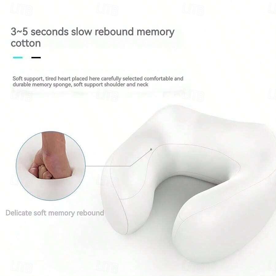 Electric Neck Massager U-shaped Massage Pillow Cervical And Neck Massager With Durable Memory Sponge Massage Pillow With Heat, Deep Tissue Kneading for Women Day 2025 - $31.99 –P10