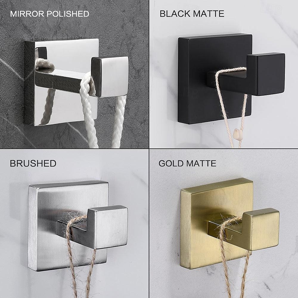 4 bucăți cârlige pentru haine, montate pe perete, cârlige pentru prosoape de baie, oțel inoxidabil 304, pentru bucătărie baie 2025 - $59.99 –P4
