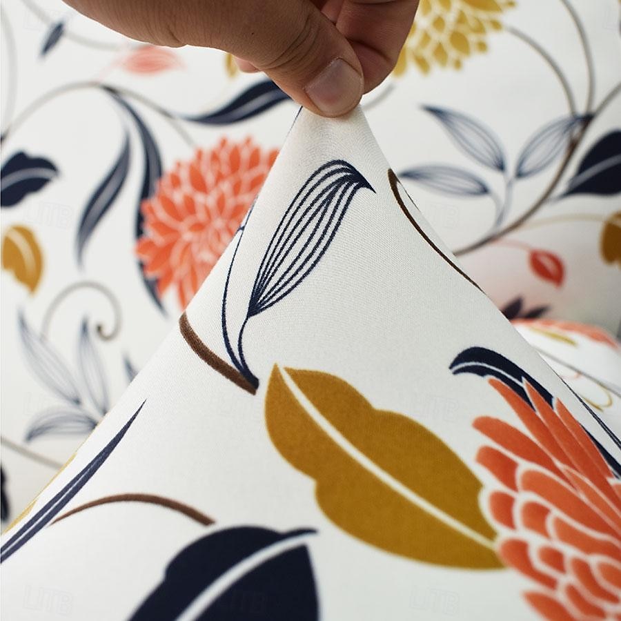 Capas elásticas para assento de cadeira, 4 peças, capa de almofada com estampa floral, capas removíveis e laváveis para cadeiras de jantar, anti-poeira, capas para cadeiras de sala de jantar, capas de 2025 por $39.99 –P8