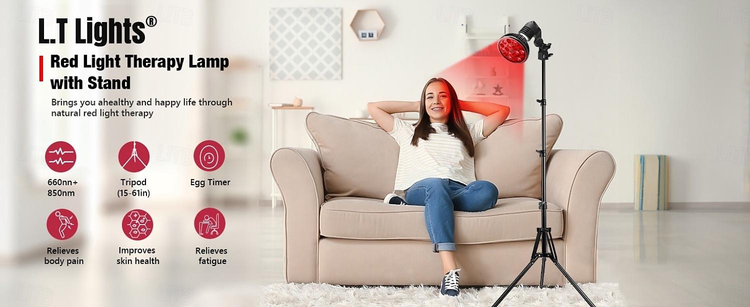 Led Red Light 54w Tripod Light Bulb Physiotherapy Light Par38 Dual Core 660 850nm Red Light Therapy Lamp Near Infrared Combo Bulb for Skin Care, Pain Relief, and Anti-Aging Benefits 2025 - $82.99 –P1