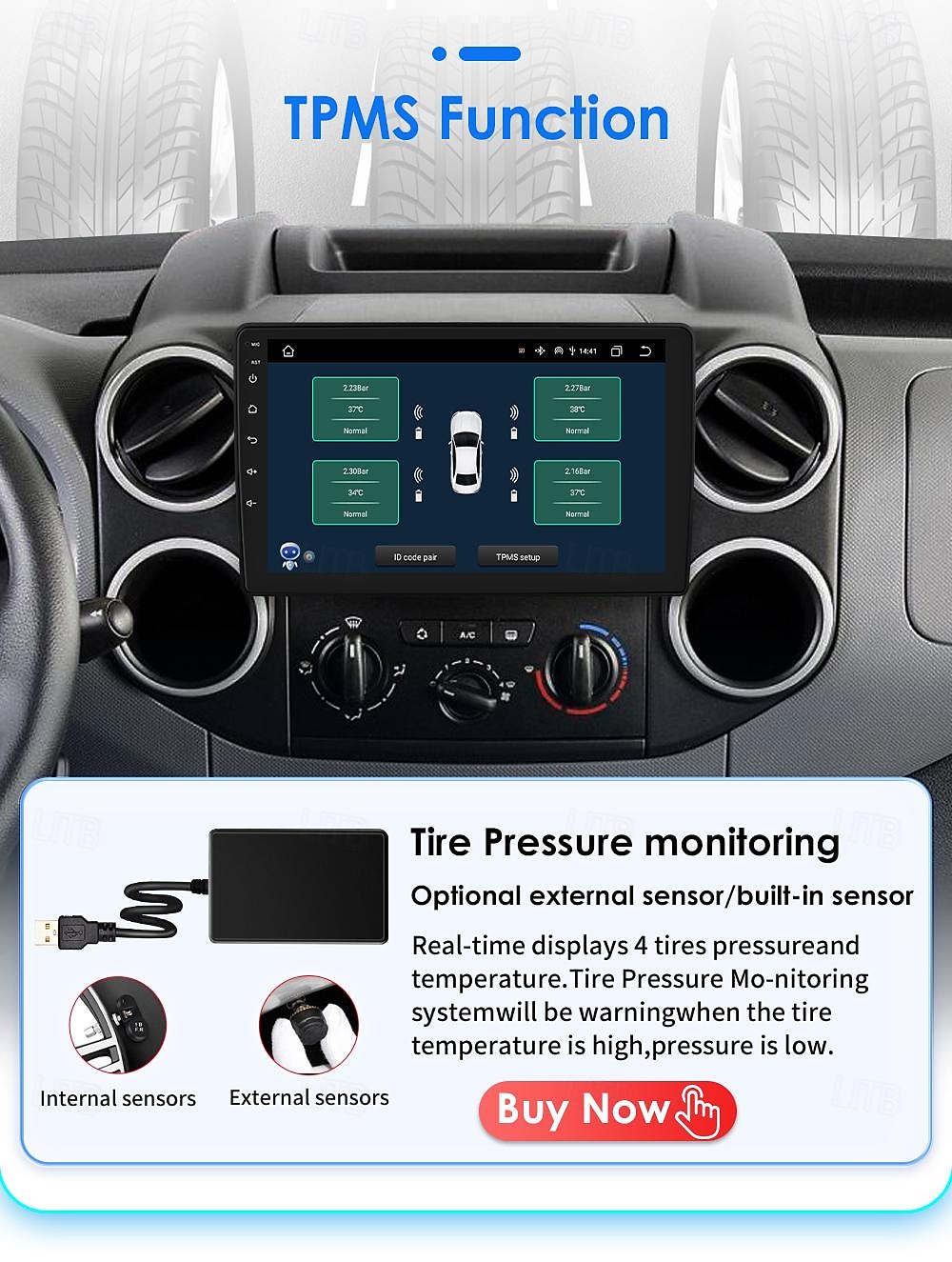 Автомагнитола Android 12 для citroen berlingo b9 peugeot Partner 2008-2019 мультимедийный плеер carplay gps навигация 2025 - $243.49 –P12