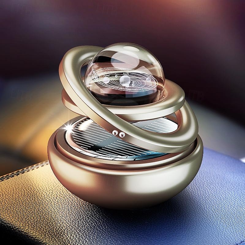 Planet car aromaterapeutický parfém - solárně poháněný osvěžovač vzduchu do auta pro muže - dlouhotrvající vůně a dekorativní design 2025 - $17.99 –P12
