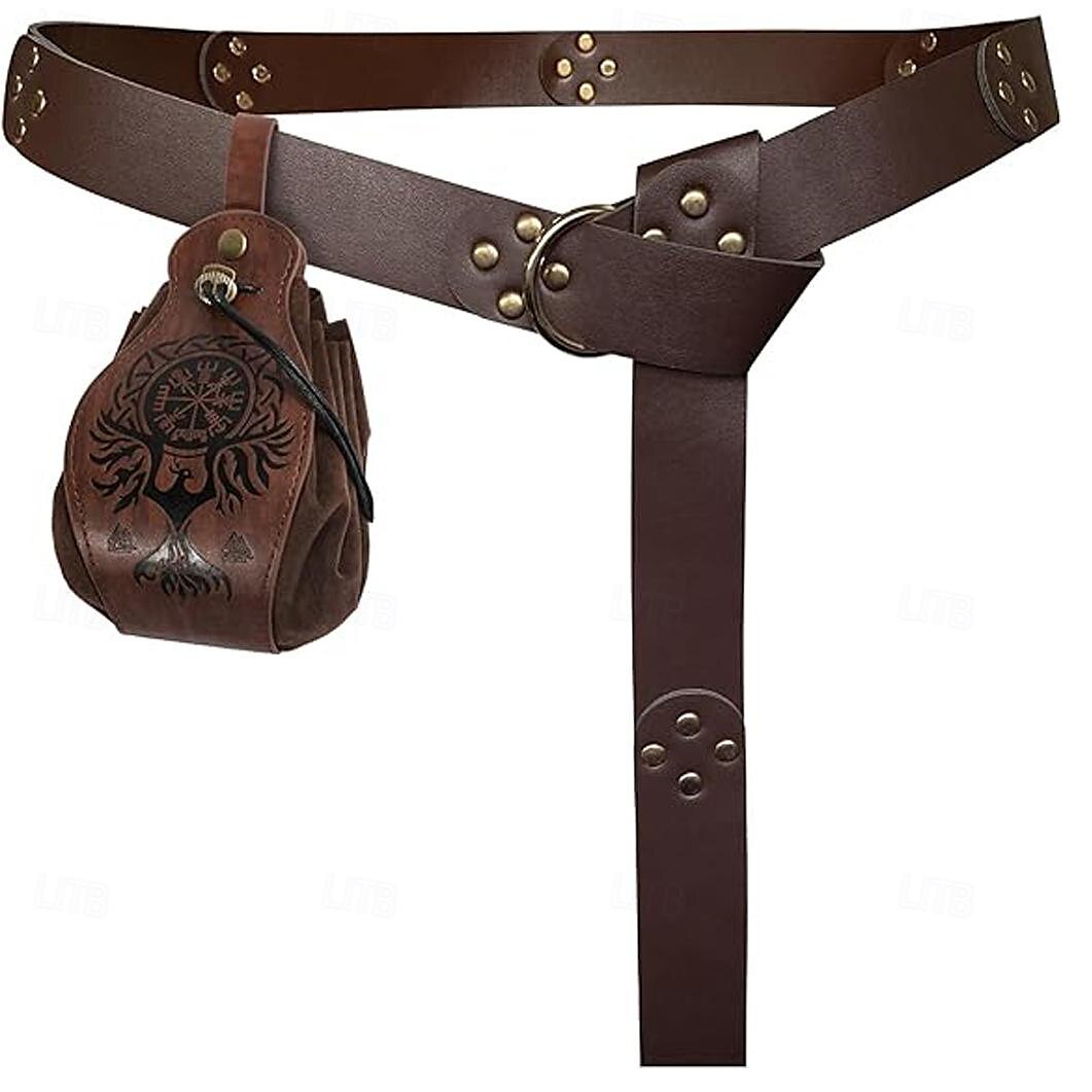 Medieval Cinturón Vikingo Hombre Mujer Unisexo Celta Vikingo Fantasía Víspera de Todos los Santos Carnaval Mascarada Rendimiento LARP Adulto Cinturón Maleta 2025 - $29.99 –P2