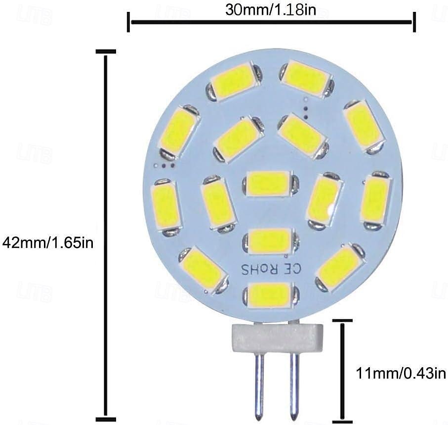 LED Ceiling Light G4 5730SMD Side Pin Be-pin 3W LED AC/DC 12V 24V DC 15 Leds Warm White  Red Green Blue Spotlight LED Corn Bulb Light 10 PCS 2025 - $38.99 –P2