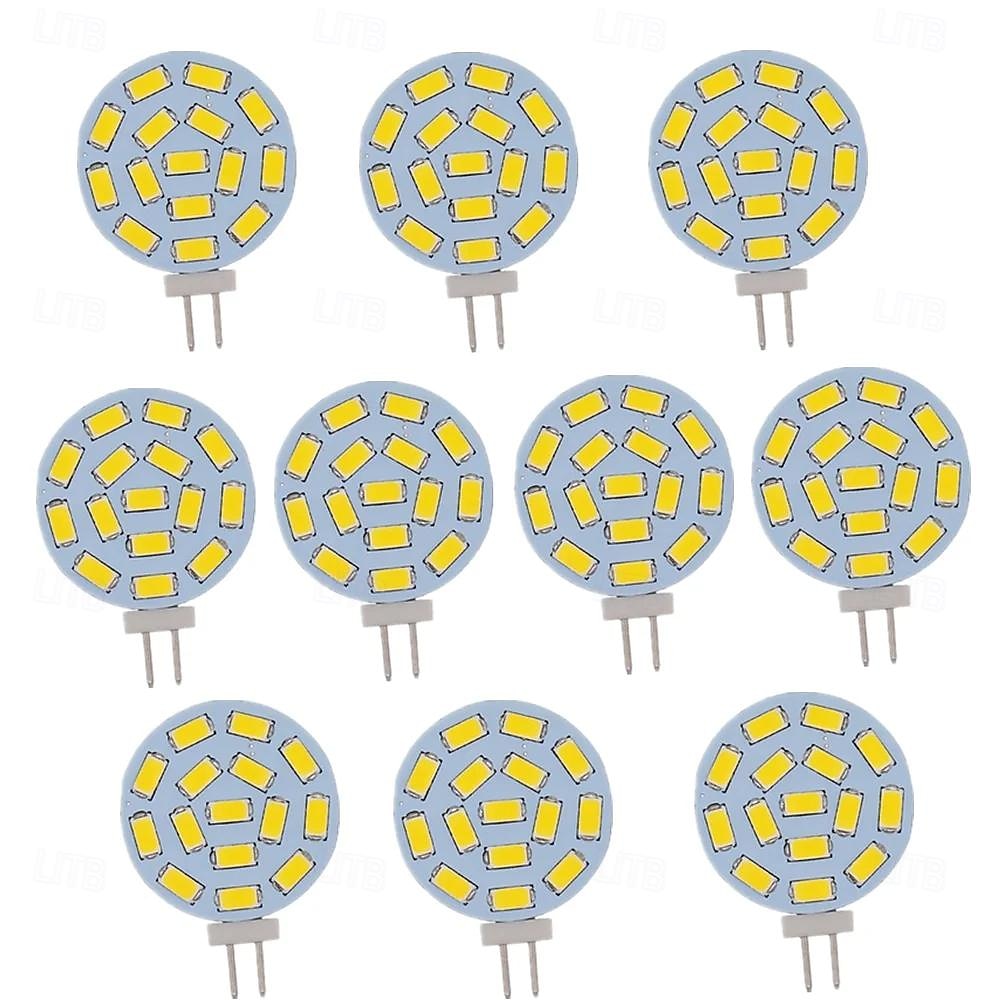 LED Ceiling Light G4 5730SMD Side Pin Be-pin 3W LED AC/DC 12V 24V DC 15 Leds Warm White  Red Green Blue Spotlight LED Corn Bulb Light 10 PCS 2025 - $38.99 –P1