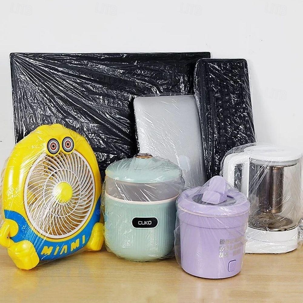 Thickened Transparent Dust Cover Universal Kitchen Rice Cooker Air Conditioner Household Appliances Transparent Film Cover Elastic Band Disposable Dust Cover 2025 - $7.99 –P11