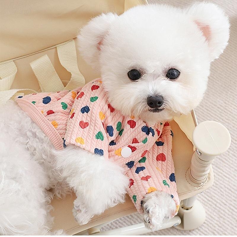 Kutyák Macskák Pulóver aranyos stílus Alkalmi Tél Légáteresztő Mekano Mosható Kényelmes Szabadtéri Alkalmi / Napi Kutyaruházat for bichon frisé Pomerániai törpespitz Kölyök kisállat Pillangó Small 2025 - $23.99 –P5