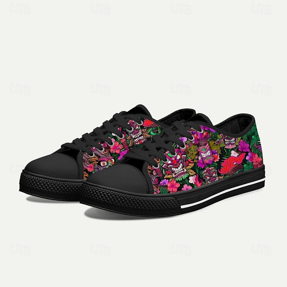 Męskie Adidasy Drukuj buty Rozmiar plus Klasyczny Codzienny Styl plażowy Na zewnątrz Codzienny Płótno Wygodny Niepoślizgowy / a Sznurowane Żółty Czerwony Niebieski 2025 - $64.99 –P11