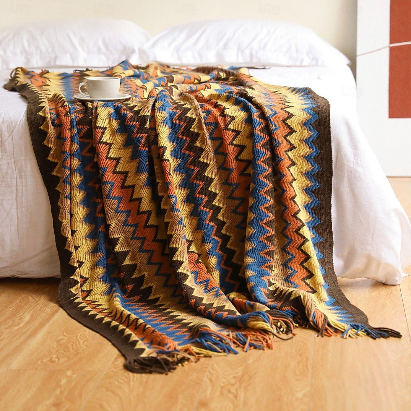 boemia divano rimessa laterale coperta letto coperte lavorate a maglia copridivano per la casa lenzuolo coperta arazzo 130x180 cm 130x230 cm del 2025 a €33.17 –P6