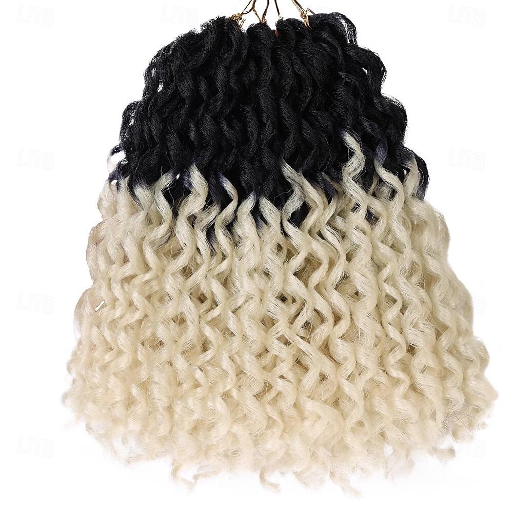 Păr croșetat cu dreadlock moale de 10 inch Extensii de dreadlock cu 160 de fire Pachet de 8 păr croșetat creț moale cu capete ondulate cu undă de apă păr croșetat dreadlock locs păr croșetat pentru 2026 - $40.99 –P9