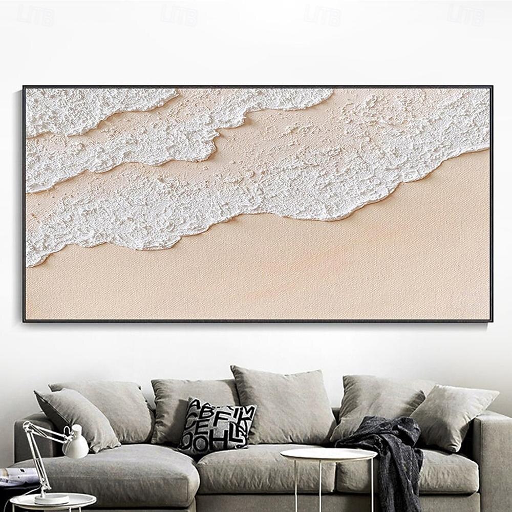 peinture à l'huile peinte à la main peintures de mer texturées chaudes faites à la main art océanique moderne peinture sur toile abstraite oeuvre personnalisée cadeaux personnalisés art wabi sabi de 2025 ? $61.99 –P4