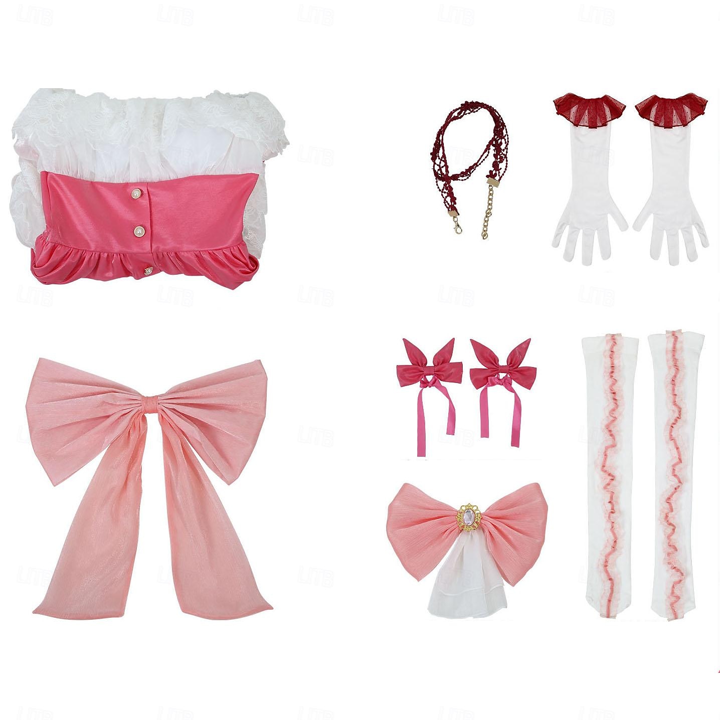 Puella Magi Madoka Magica Kaname Madoka Anime Sukienka Kostium Cosplay Stroje Garnitury cosplay Sukienki Rękawiczki Karnawał Bal maskowy Kostium Na Damskie Dla dziewczynek Dla dorosłych 2025 - $119.99 –P6