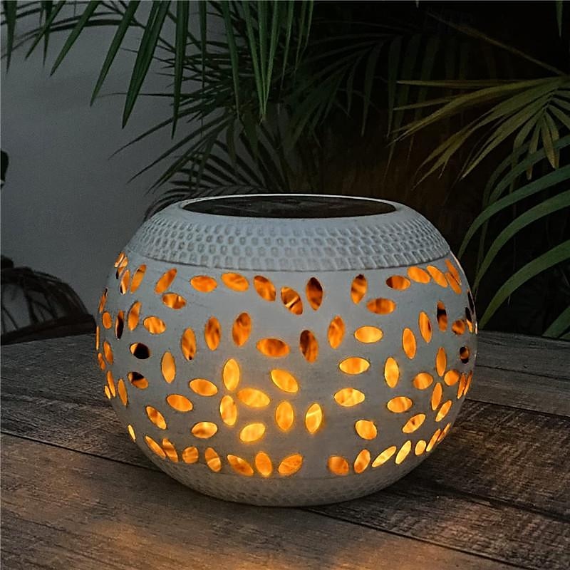 Outdoor Solar Table Garden Lights Dancing Flickering Flame Lamp Retro Metal Lamp For Patio Garden Pathway Yard Decor Lighting 1X 2025 - $32.99 –P6