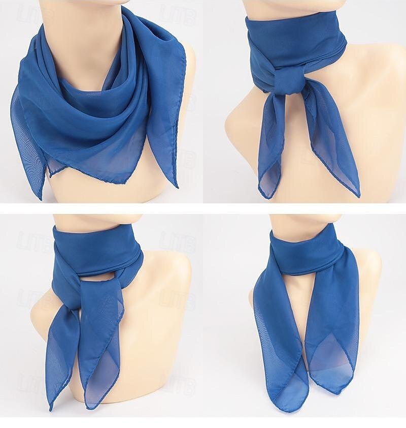 Retrò Vintage Anni 1950 Sciarpa quadrata in chiffon Per donna Addio al Nubilato Adulti Sciarpa del 2025 a $11.49 –P6