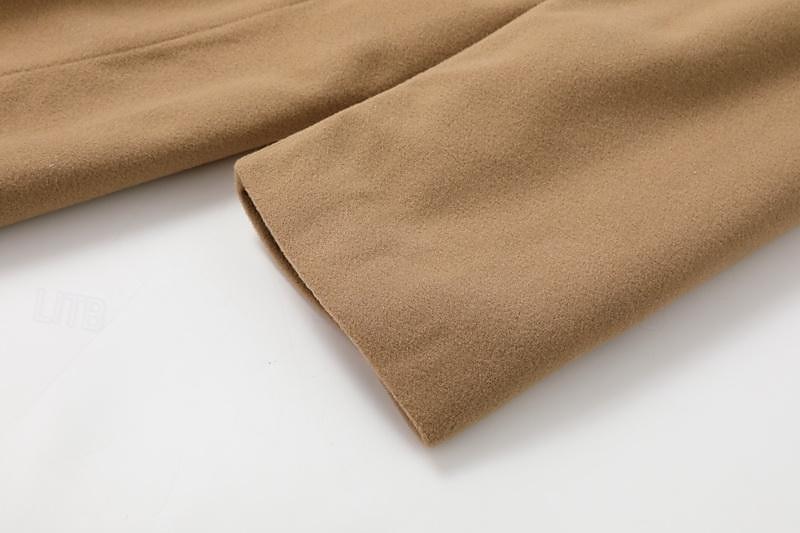 Pánské Zimní kabát Kabát Dlouhý trenčkot Venkovní Denní nošení Podzim zima 95 % polyester 5 % spandex Svrchní oděvy Oblečení Módní Šik ven Bez vzoru Klopa Dvouřadé 2025 - $49.99 –P9