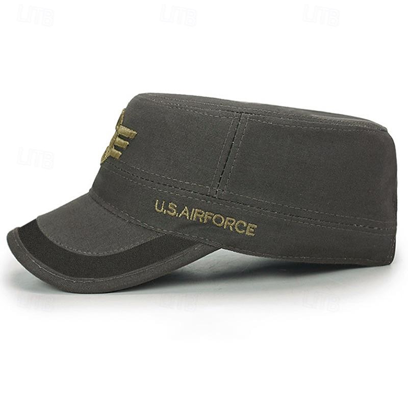 Unisex Militärmütze Kadettenhut Armeegrün Baumwolle Reise Strand Design Outdoor Urlaub Feste Farbe Einstellbar Modisch 2026 - $12.49 –P4