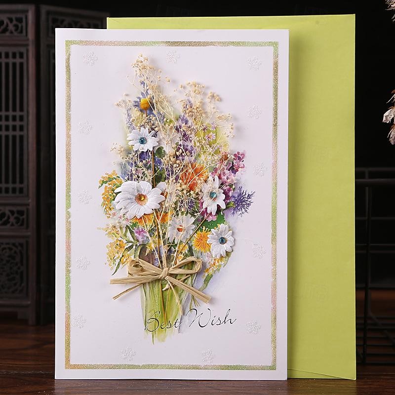 flori uscate lucrate manual felicitări felicitări de mulțumire petrecere de naștere invitație de absolvire la nuntă felicitare de aniversare felicitare de buchet de flori pentru soție cadou de ziua 2025 - $5.99 –P5