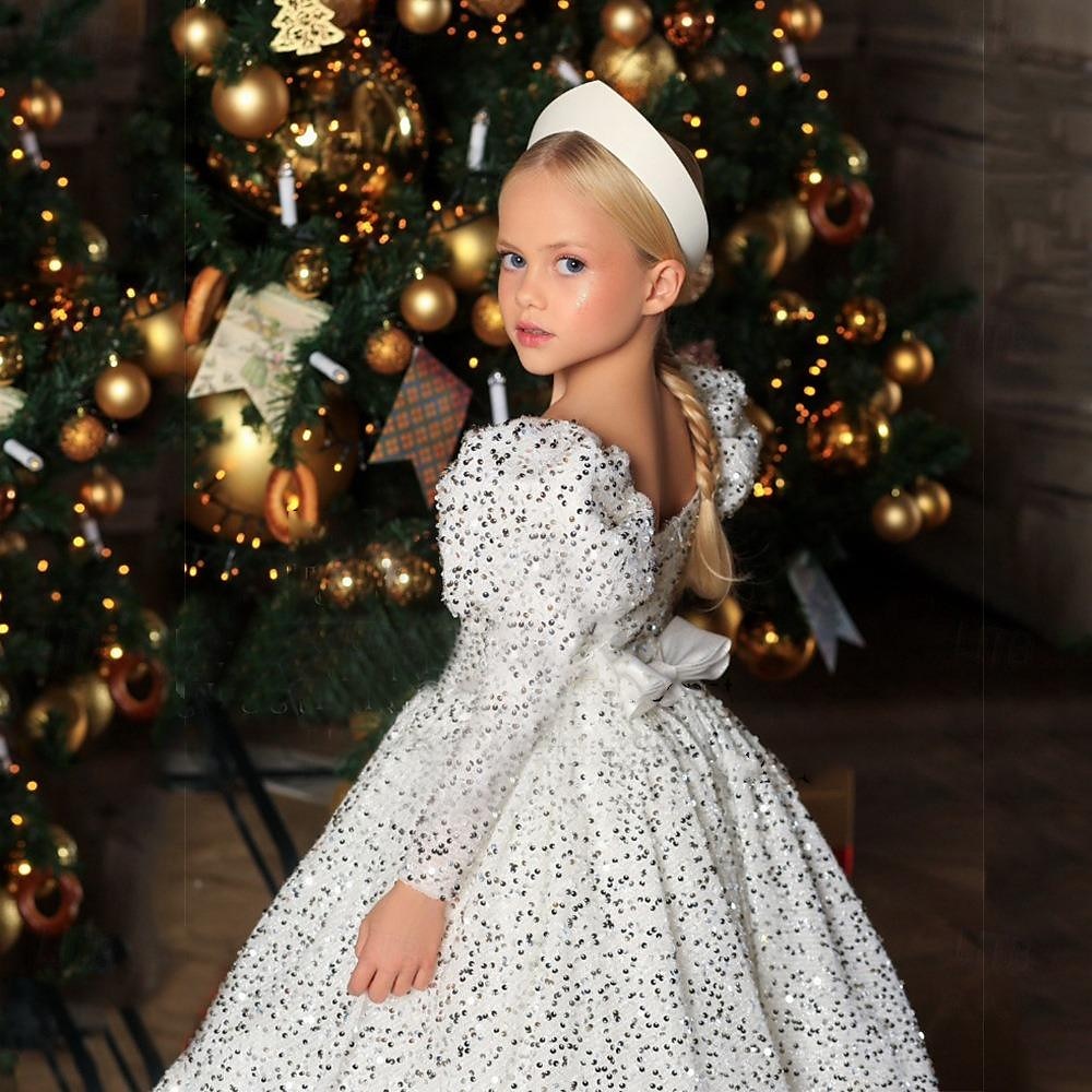 kinderkleidung Mädchen Party Kleid Feste Farbe Ärmellos Leistung Gitter Prinzessin Süß Gitter Mitte der Wade Etuikleid Tüll-Kleid Sommer Frühling Herbst 2-12 Jahre Weiß Himmelblau 2025 - $65.99 –P3