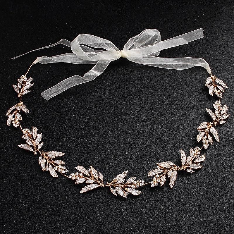 accessori per capelli da sposa a foglia vintage tiara accessori per capelli da donna fascia di cristallo con strass fascia per capelli copricapo da sposa copricapo da sposa del 2026 a $14.99 –P10