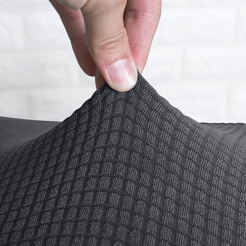 husă de scaun rezistentă la apă husă de scaun casual jacquard elastic cu închidere cu fermoar protector de mobilier uni de culoare solidă lavabilă detașabilă pentru un singur scaun 1buc 2025 - $18.99 –P6