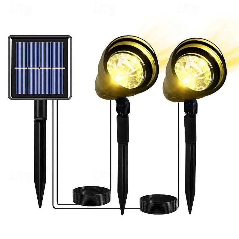 Buitenzonne-energiespotlicht IP65 waterdicht 2-in-1 op zonne-energie gericht licht voor tuin, zwembad, bomen, vijvers, tuindecoratie, landschapsverlichting 2026 - $33.99 –P8