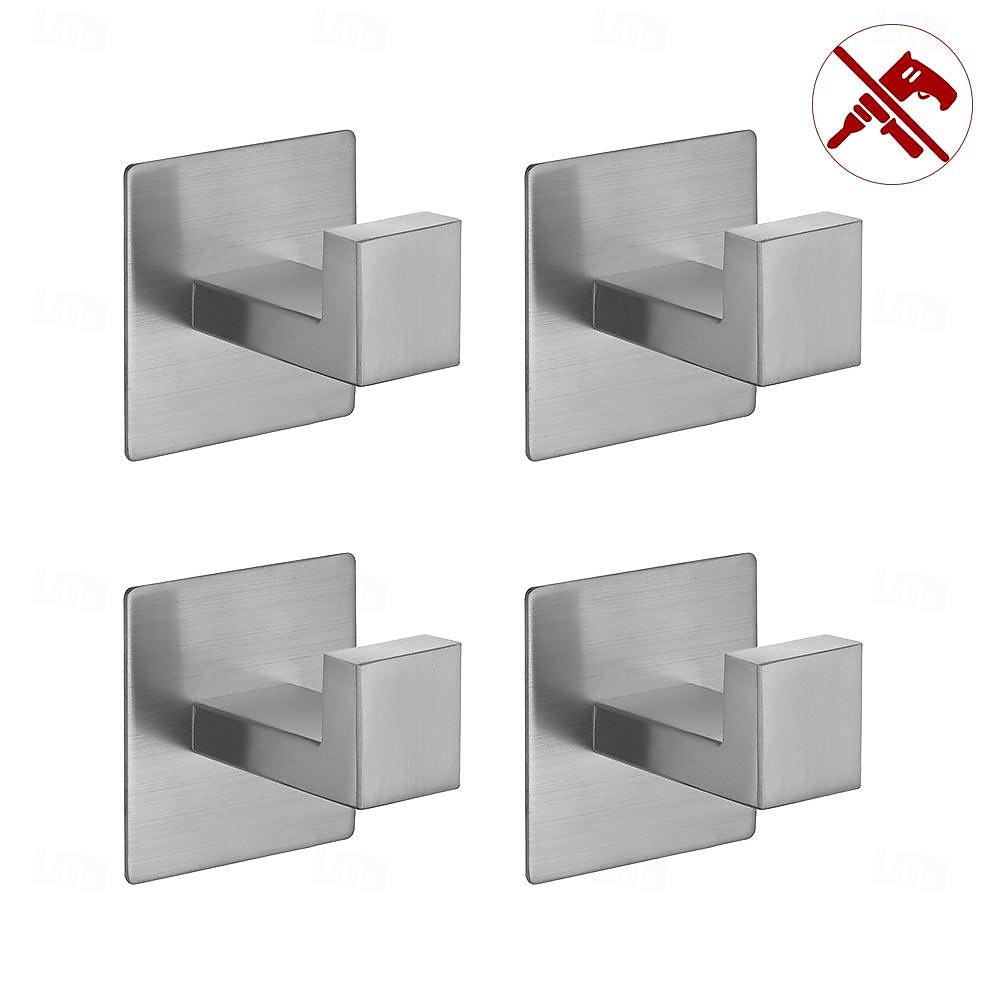 4 bucăți cârlige pentru haine, montate pe perete, cârlige pentru prosoape de baie, oțel inoxidabil 304, pentru bucătărie baie 2025 - $59.99 –P7