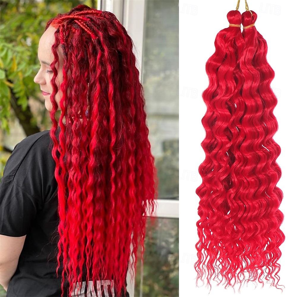 2 pack océan vague profonde crochet cheveux 16 pouces bouclés tressage cheveux pour crochet tresses déesse locs crochet cheveux dreadlock extensions de 2025 ? $28.99 –P1