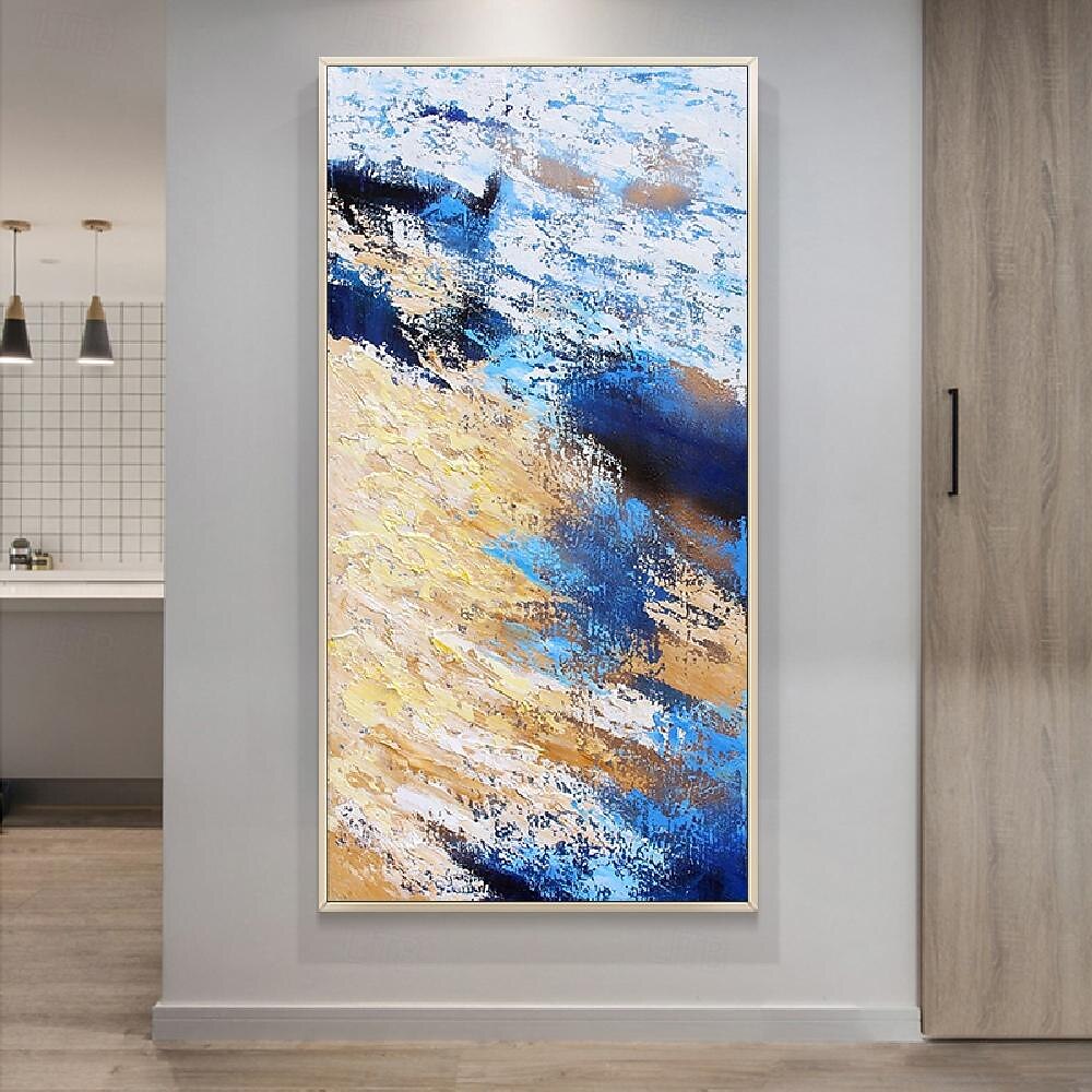 Ручная работа, ручная роспись, настенное искусство, современный абстрактный лесной пейзаж, украшение для дома, декор, рулонный холст, без рамки, нерастянутый 2026 - ₩125939 –P4