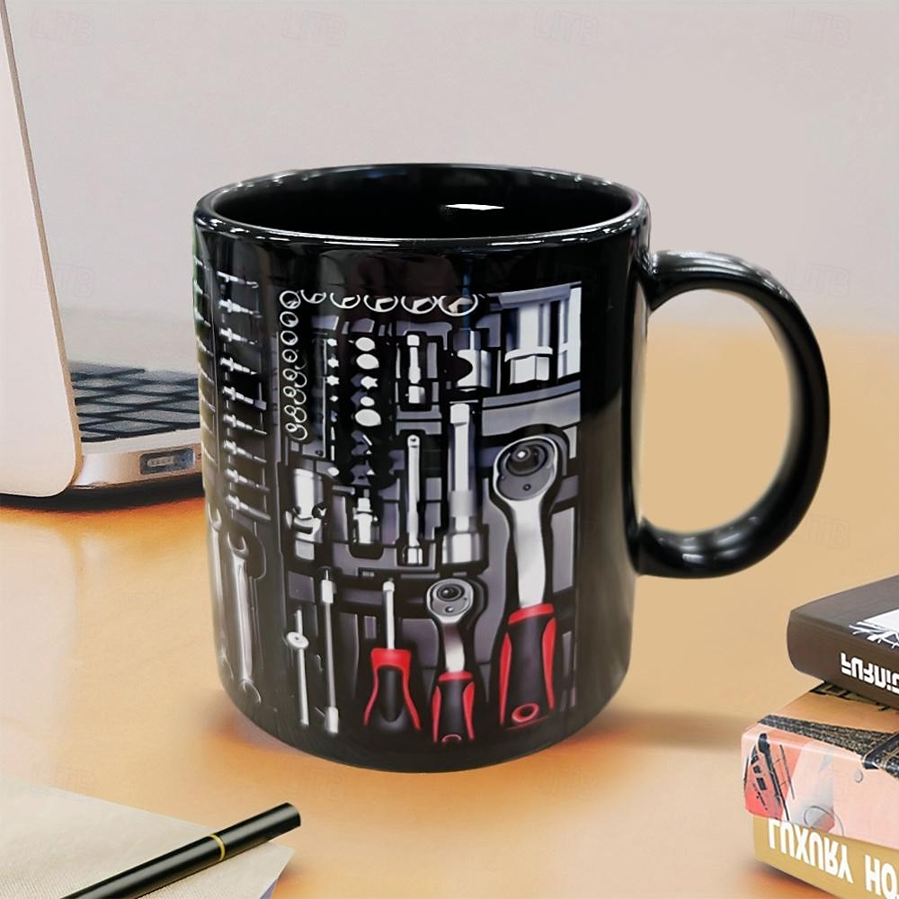 3d-utskrift mekaniker verktygslåda set mugg, keramisk kaffemugg, mekanisk verktygslåda utskrift mugg, presenter för män 2025 - $12.99 -P5