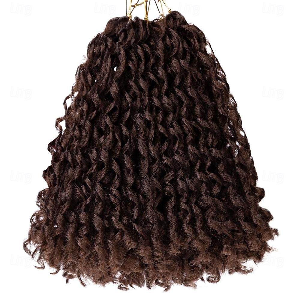 Păr croșetat cu dreadlock moale de 10 inch Extensii de dreadlock cu 160 de fire Pachet de 8 păr croșetat creț moale cu capete ondulate cu undă de apă păr croșetat dreadlock locs păr croșetat pentru 2026 - $40.99 –P6