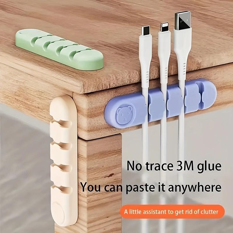 3 pakke kabelklips ledning organisere kabelhåndtering kabel arrangører usb kabelholder ledning organisator ledning klips ledningsholder for skrivebord bil hjem og kontor 2025 - $15.99 –P3