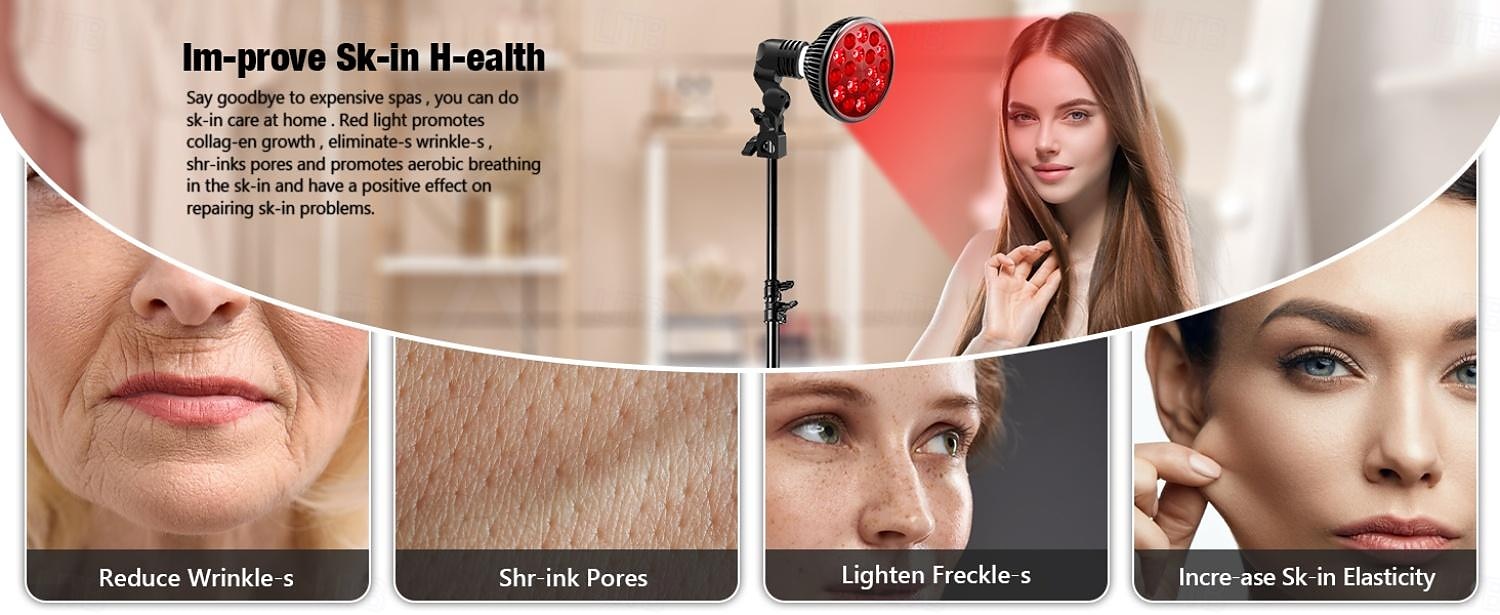 Led Red Light 54w Tripod Light Bulb Physiotherapy Light Par38 Dual Core 660 850nm Red Light Therapy Lamp Near Infrared Combo Bulb for Skin Care, Pain Relief, and Anti-Aging Benefits 2025 - $82.99 –P2