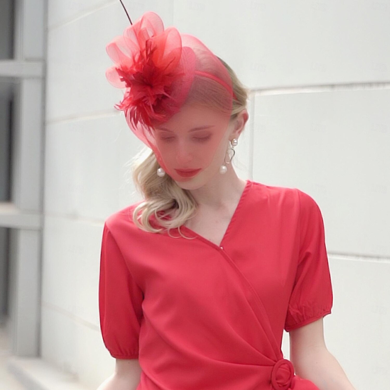 Hats Tulle Sinamay Saucer Hat Top Hat Wedding Cocktail Elegant Wedding With Feather Headpiece Headwear 2026 - $34.99 –P3