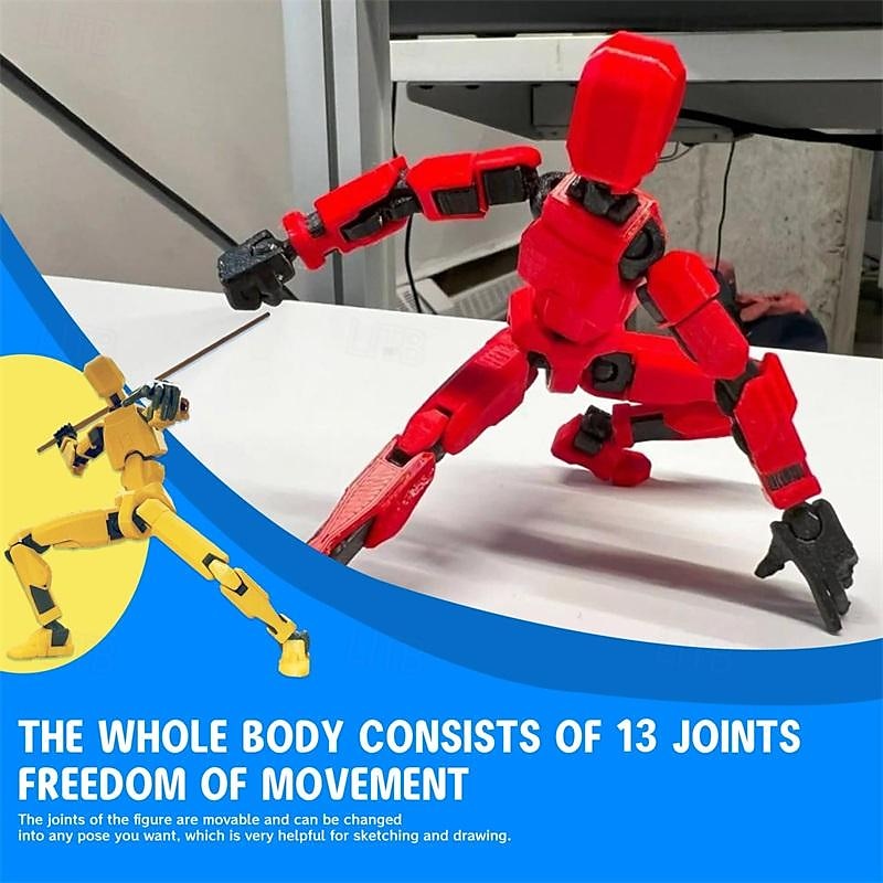 13 Action Figure T13 Action Figure 3D Printed Multi-Jointed Movable Lucky 13 Action Figure Nova 13 Action Figure Dummy 13 Action Figure Valentines Gifts for Him 2025 - $22.99 –P5