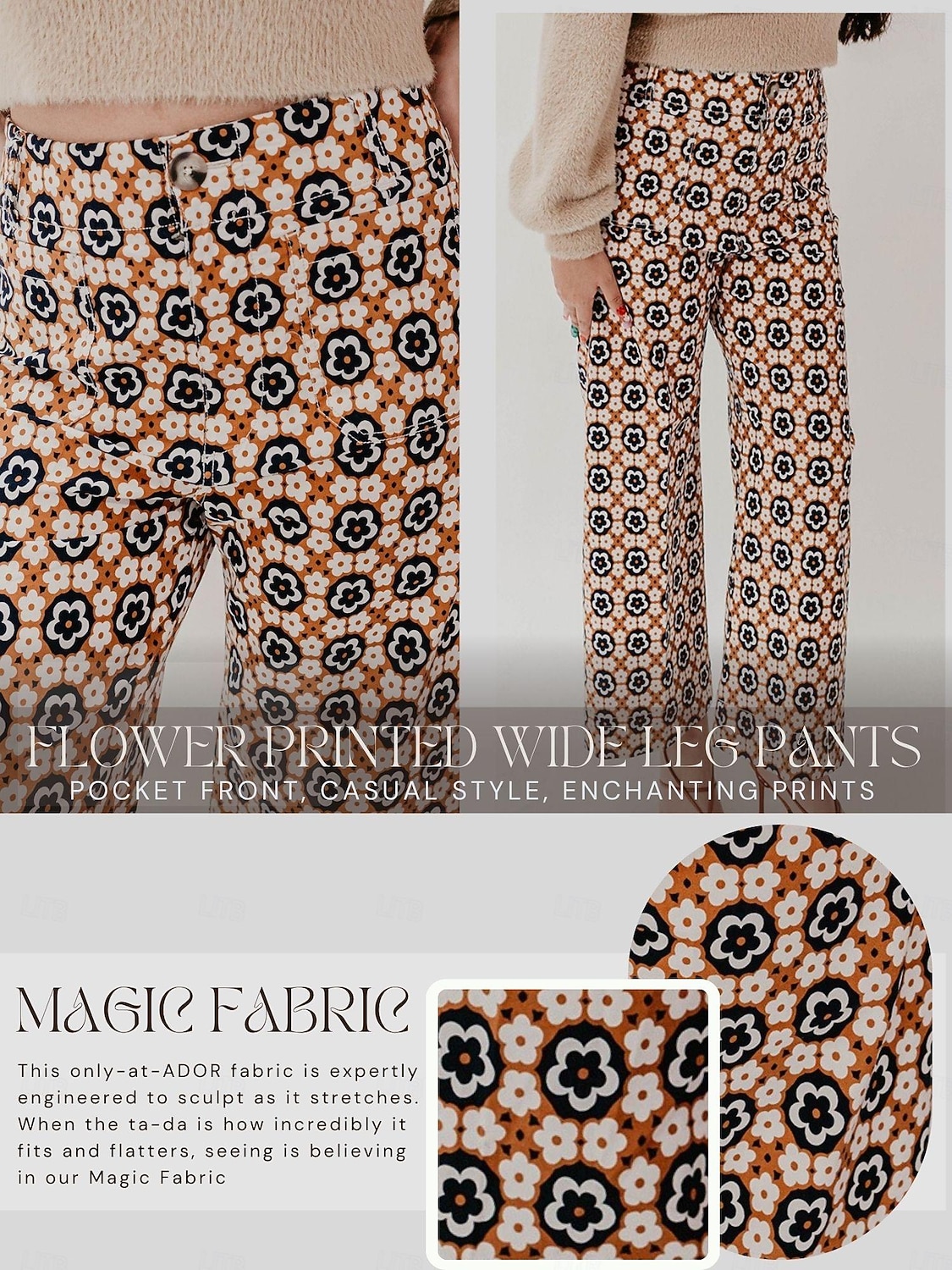 Cotton High Waist Cropped Pants 2026 - E£6352.83 –P1