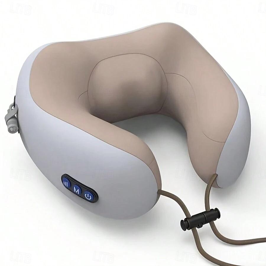 Electric Neck Massager U-shaped Massage Pillow Cervical And Neck Massager With Durable Memory Sponge Massage Pillow With Heat, Deep Tissue Kneading for Women Day 2025 - $31.99 –P1