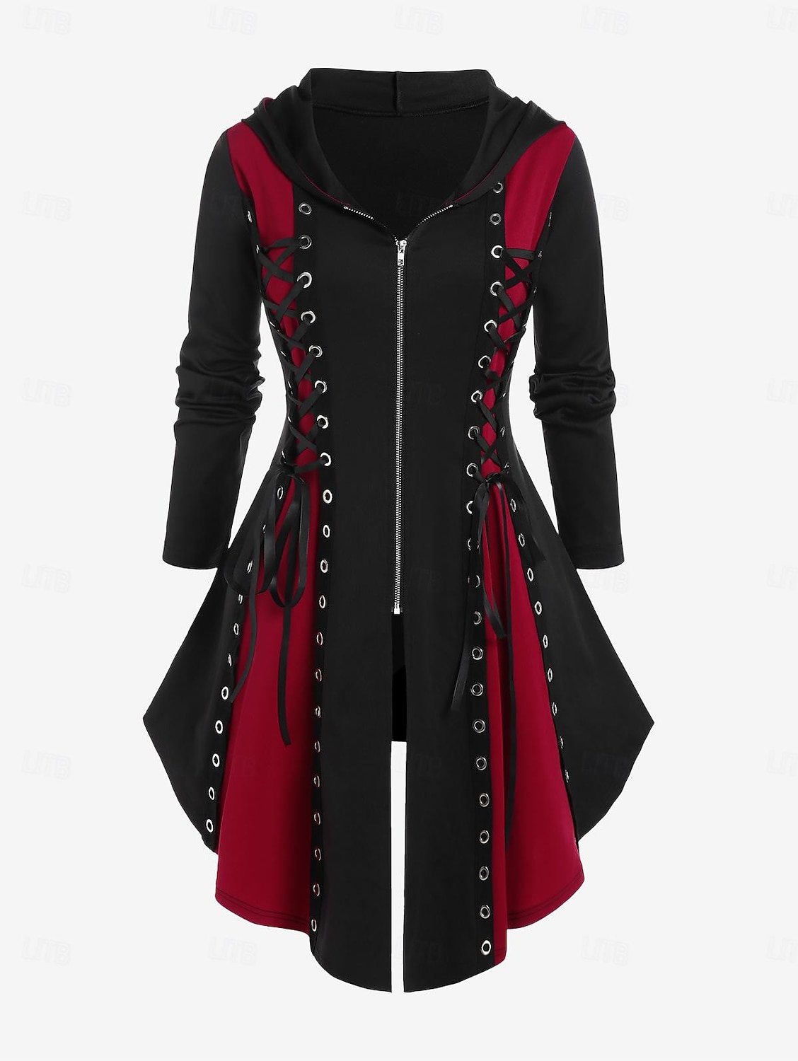 Punk & Gothic Medieval Renaissance Dress Cosplay Costume Witch Goth Girl Fancy Dress Women's Walpurgis Night Halloween Carnival Masquerade Party / Evening Festival Adults' Dress 2026 - $38.99 –P4